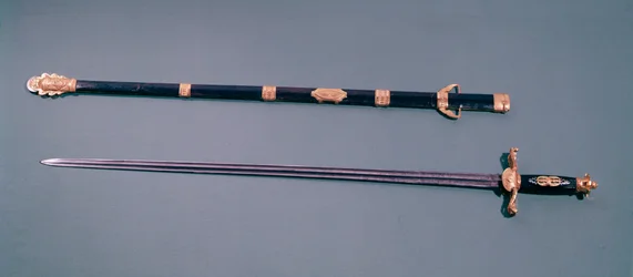 Doppelschneidiges Schwert eines Generals während der Machtübernahme in Saint Cloud am 18. Brumaire Jahr 8 (9. November 1799)